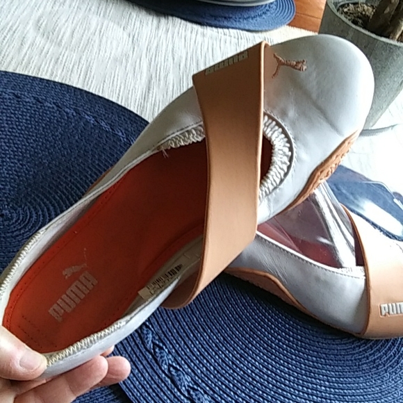 Leather Puma slip ons, GUC - Picture 5 of 7